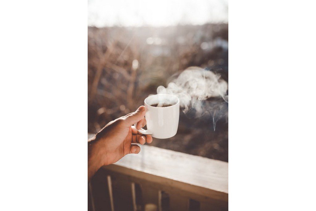 coffee cup on a fall morning