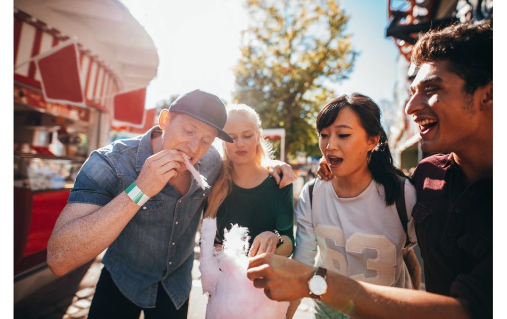 kids having fun at a fair