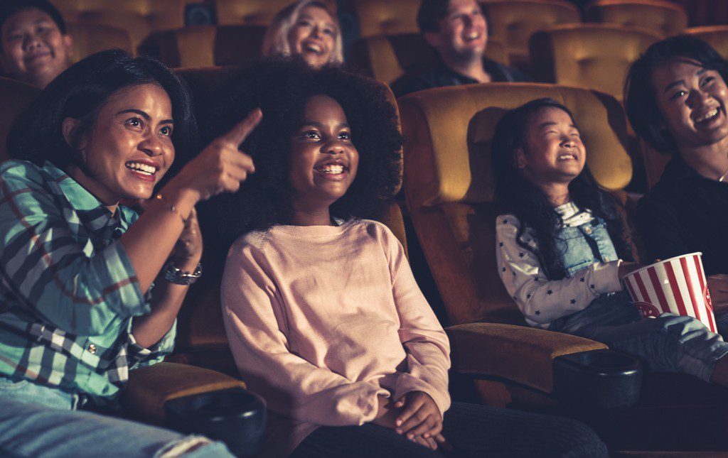 kids on a theatre field trip