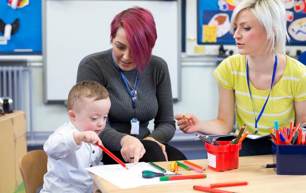 Members of PTA with child at event