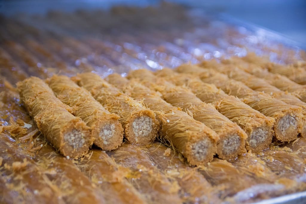 Traditional baklava for multicultural elementary school bake sale event