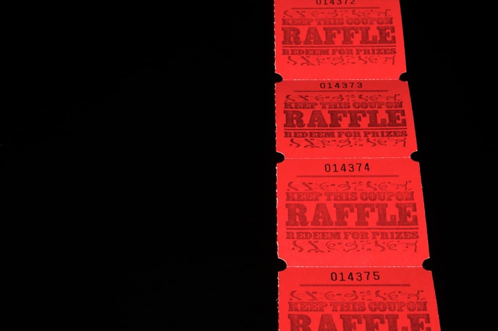 Tickets for school scratcher raffle fundraiser