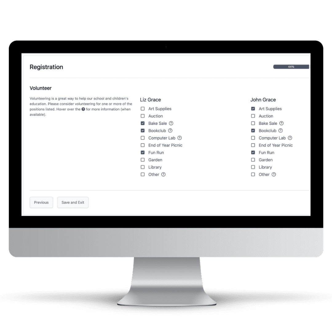 futurefund volunteer management mockup