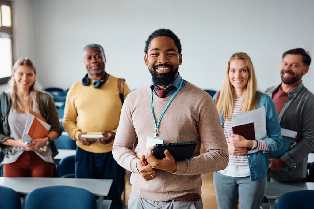 Smiling group of teachers during Teacher Appreciation Week 2024